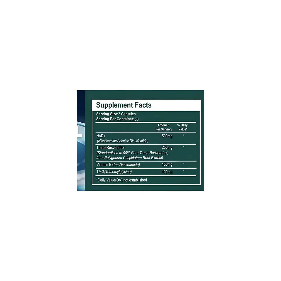 NAD+ Resveratrol Balincer 120 Cápsulas 10