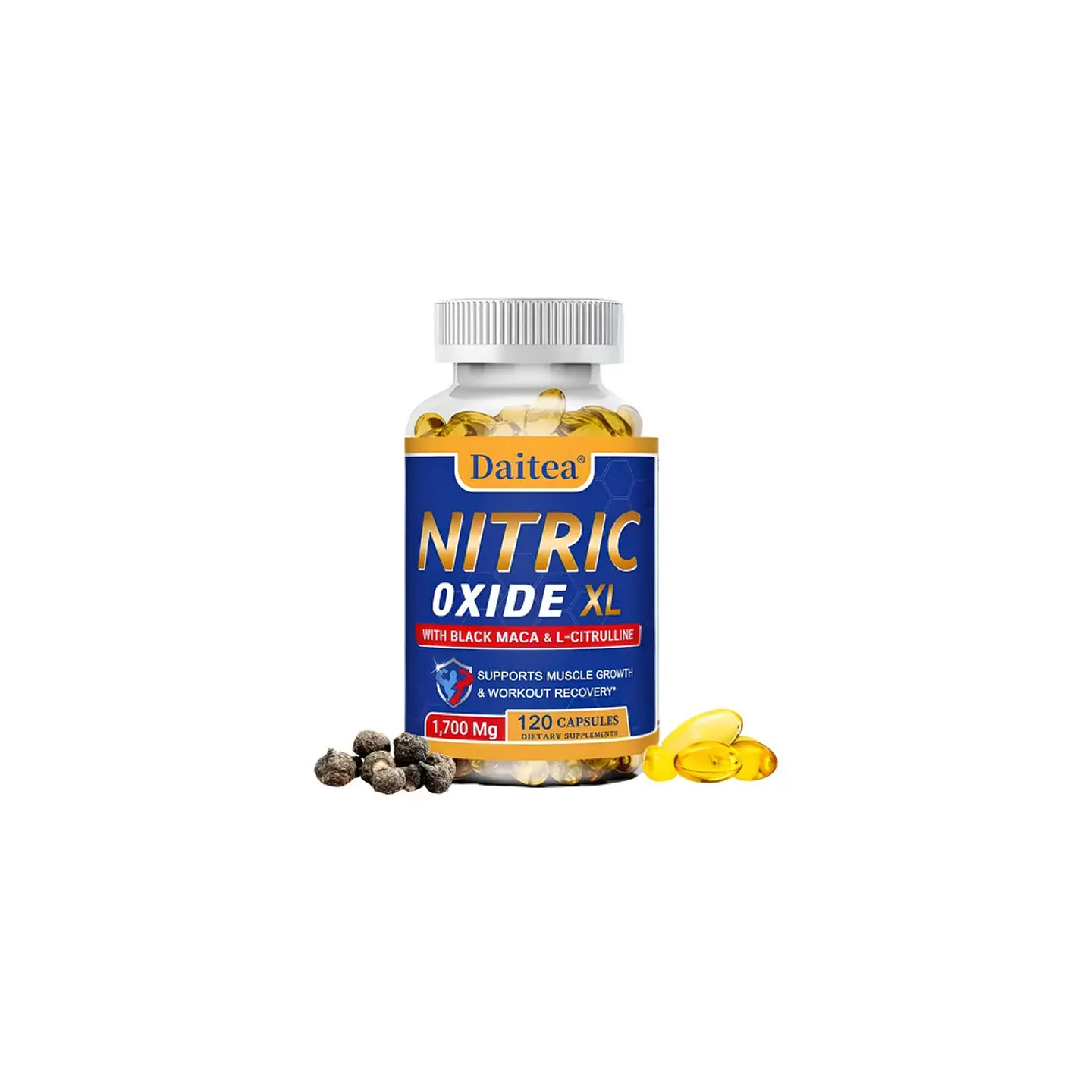 Óxido Nítrico Xl Daitea 1700 mg Maca L-citrulina 120 Cáp 1