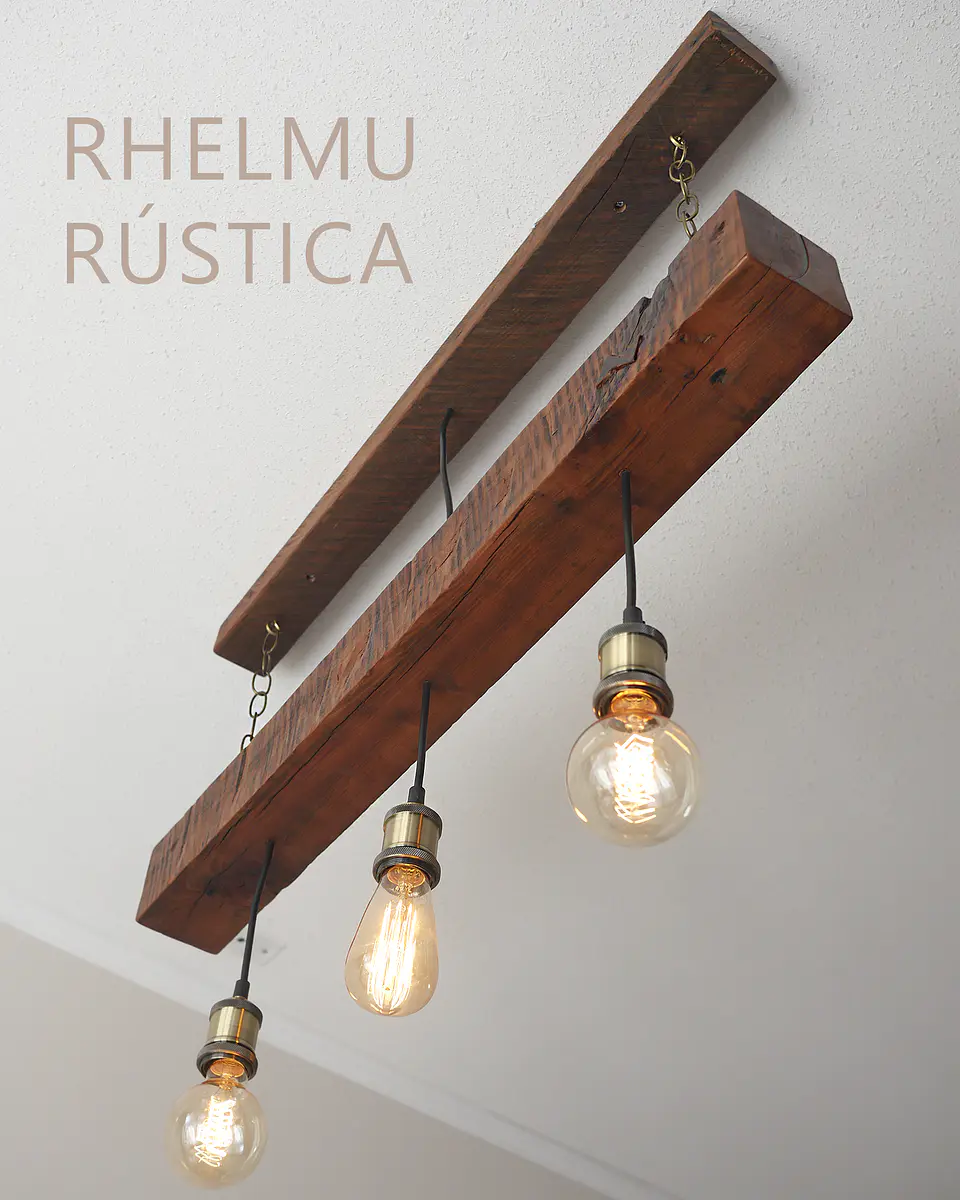 LÁMPARA RHELMU RÚSTICA 3