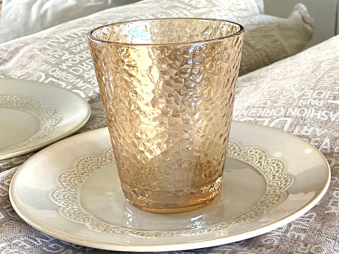 Vaso ambar (dorado)