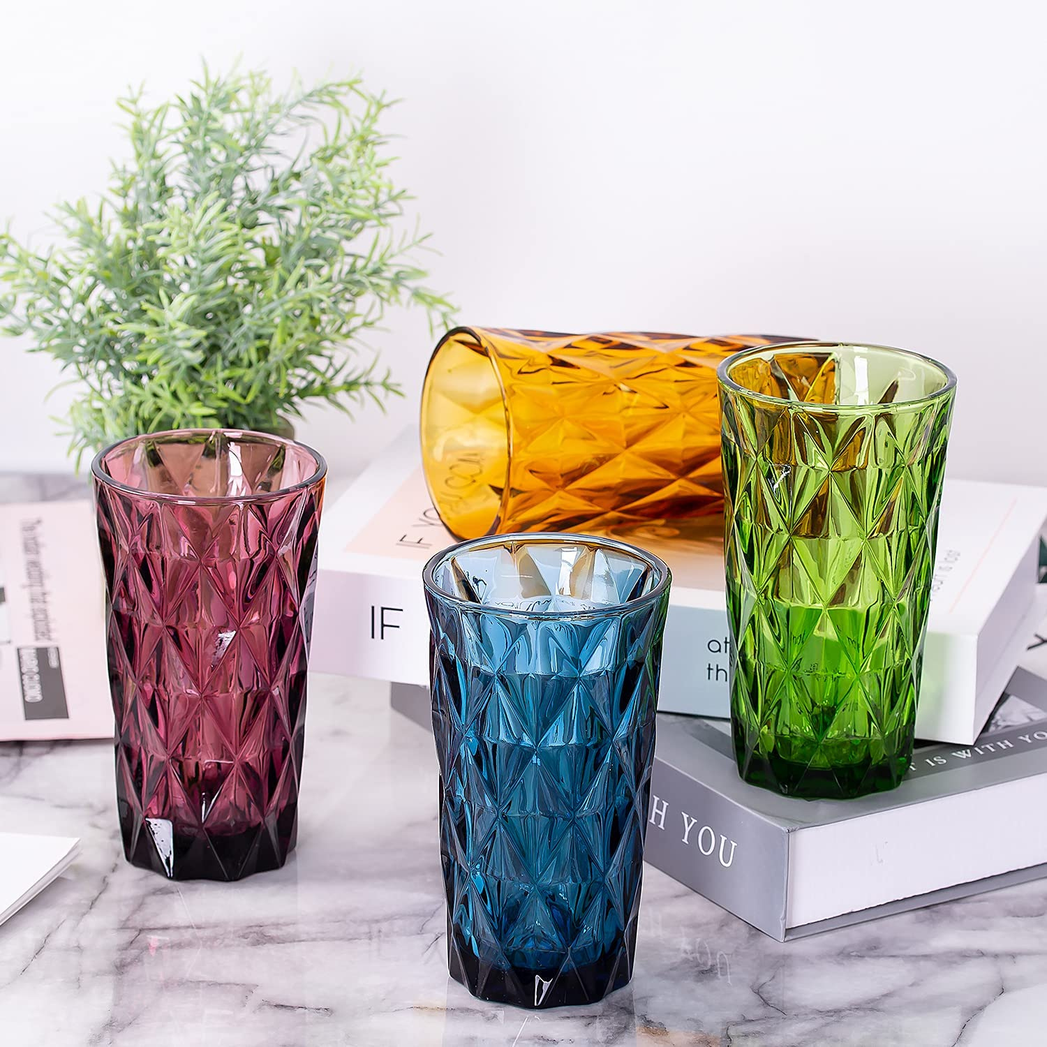 Set Rombo de 4 vasos