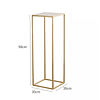 Pedestal cuadrado para plantas y esculturas gold S M y L