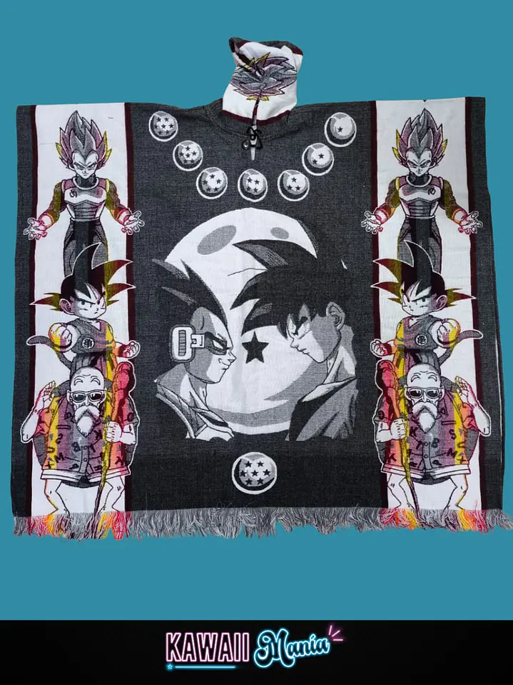 Poncho DRAGON BALL 3 (Gris) 1