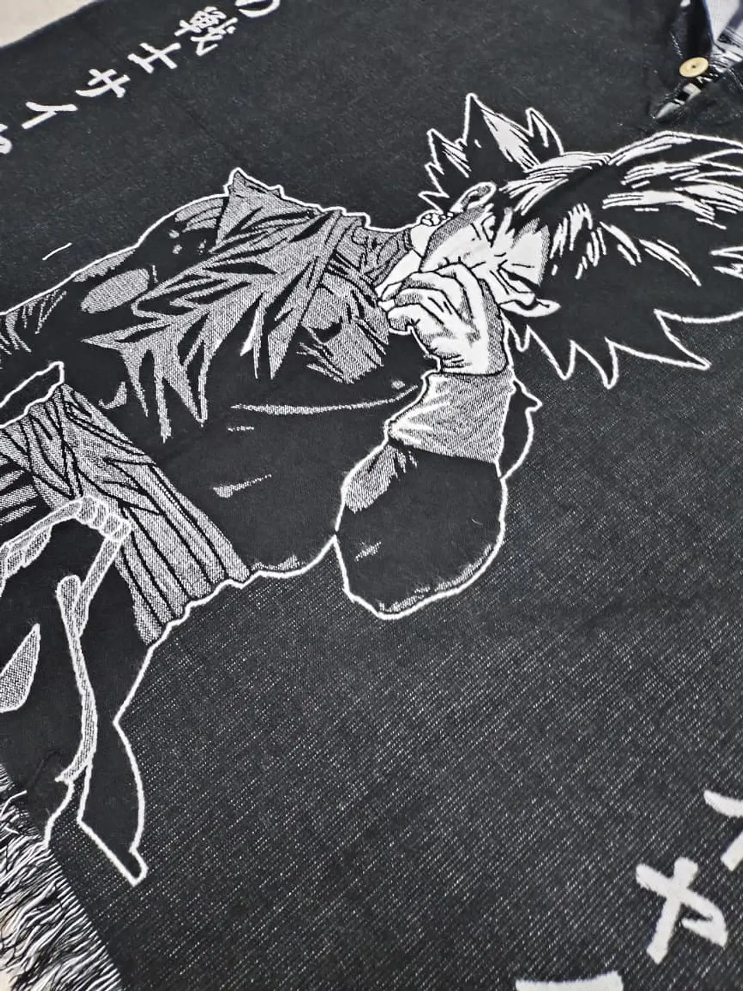 Poncho Goku Black Doble 3