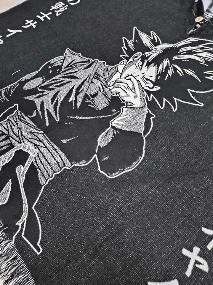 Poncho Goku Black Doble 3