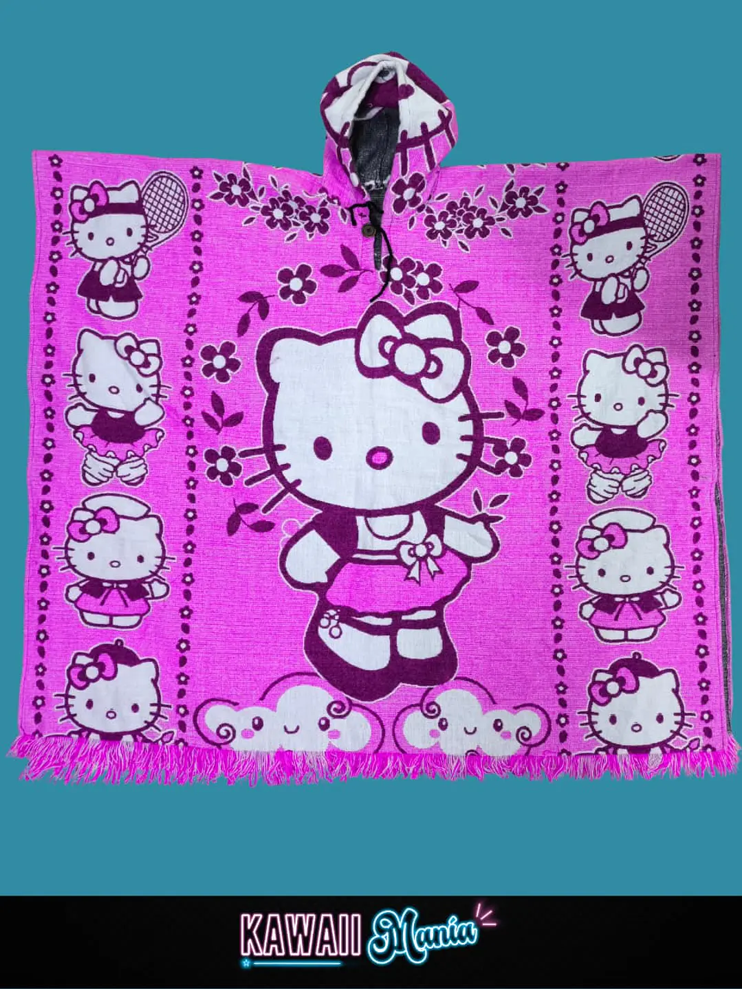 Poncho Hello Kitty (Fucsia) 1