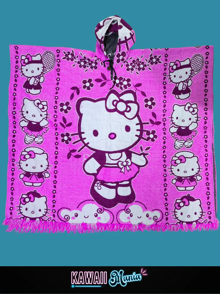 Poncho Hello Kitty (Fucsia) 1
