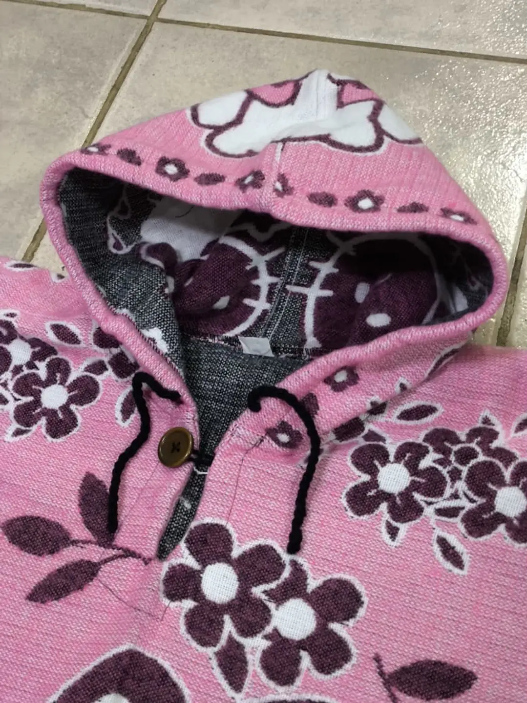 Poncho Hello Kitty (Rosado Pastel) 3