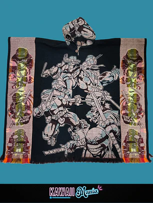 Poncho Las Tortugas Ninjas