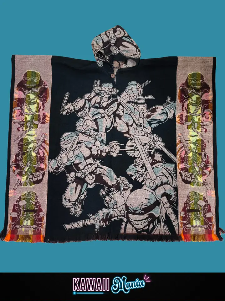 Poncho Las Tortugas Ninjas 1
