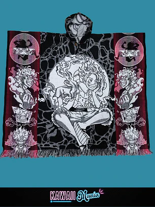 Poncho One Piece Luffy Gear 5 (Rojo)