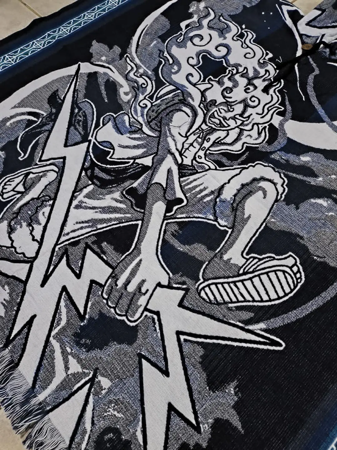 Poncho One Piece Luffy Gear 5 (azul) (N°2) 2