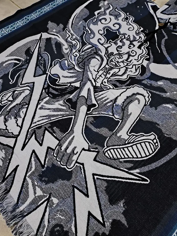 Poncho One Piece Luffy Gear 5 (azul) (N°2) 2