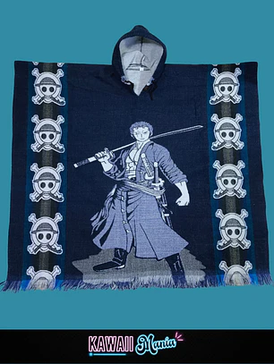 Poncho Zoro (Azul)