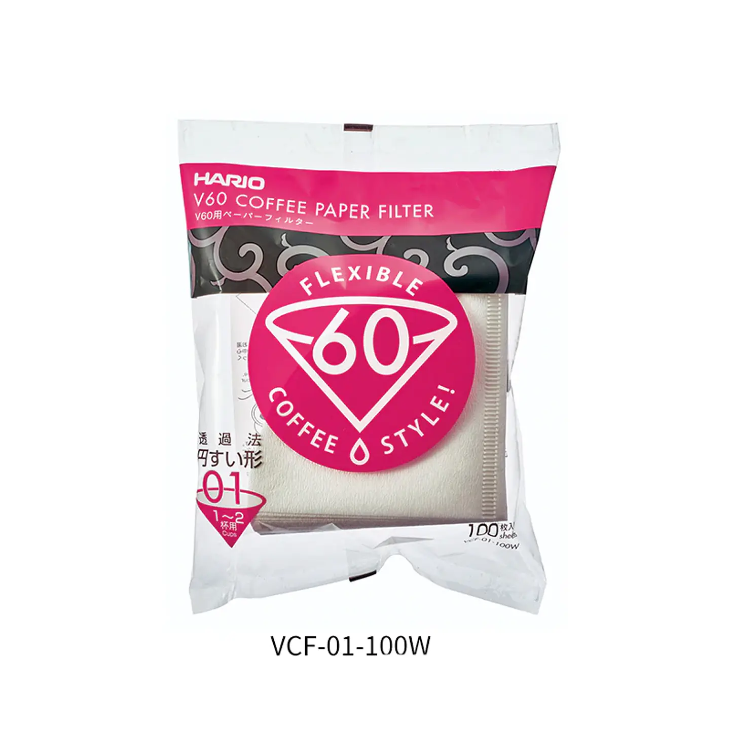 V60 Filtro de papel blanco 01 - 100 Und 1