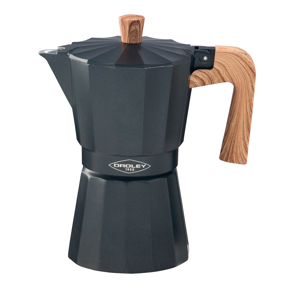 Cafetera Moka italiana Oroley Dakar Nature 3 tazas