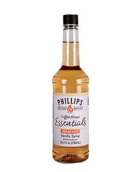 SYRUP PHILLIPS VAINILLA  SIN AZUCAR  750 ML 