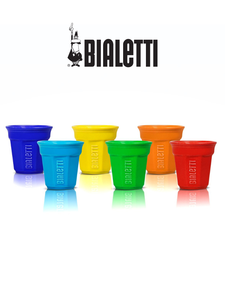 Set 6 Tazas Multicolor Bialetti (i bicchierini)