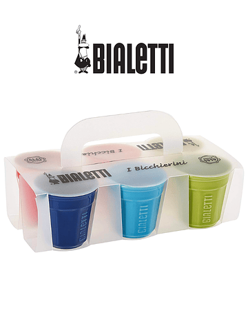 Set 6 Vasos Multicolor Bialetti (i bicchierini)