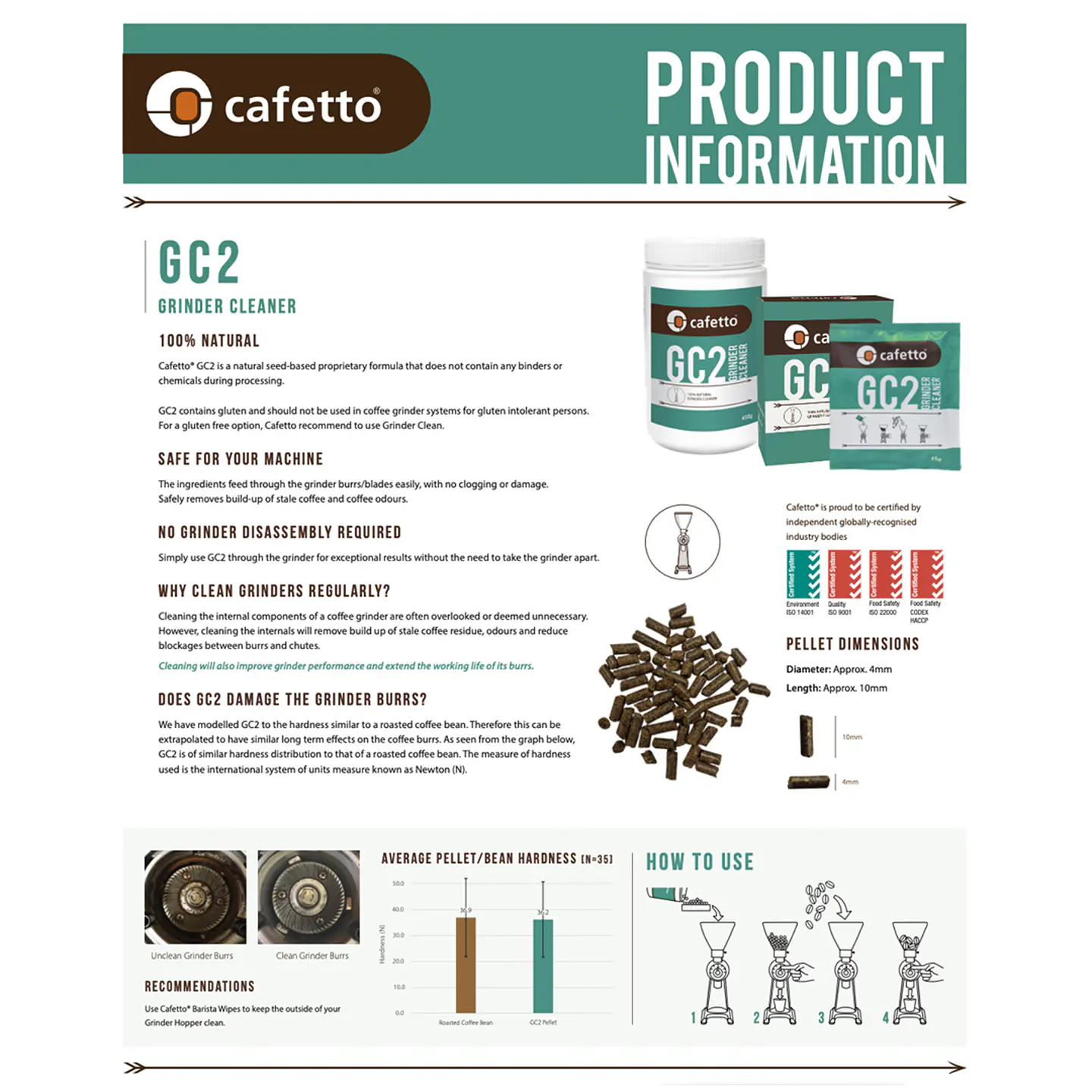  GC2 Grinder Cleaner Cafetto® 450 g 3