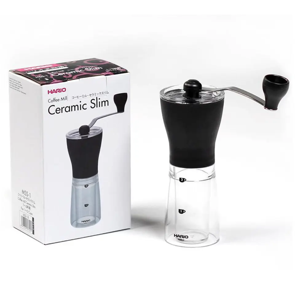 Molinillo Cerámica Hario Mini-Slim Plus+ Transaprente 3