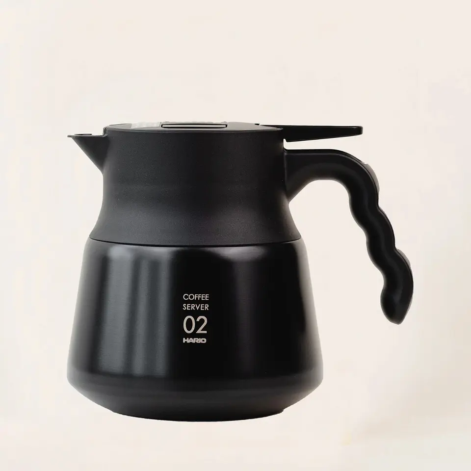 Hario Server Térmico V60 PLUS 600 ml Acero Inoxidable Negro 3