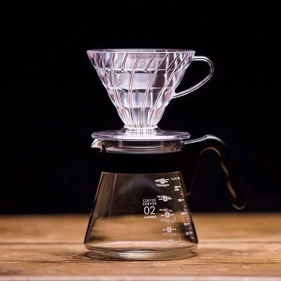 V60 Hario Server Set 02 Transparente 2
