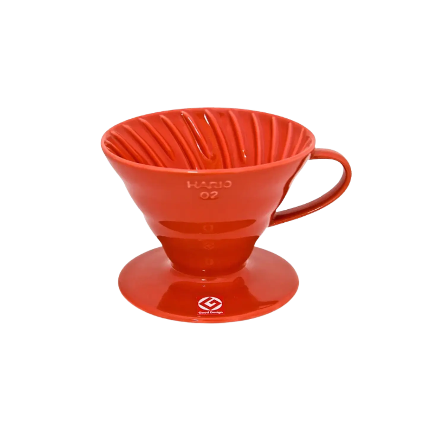 V60 Dripper Cerámica 02 Hario (Blanco / Rojo) 1