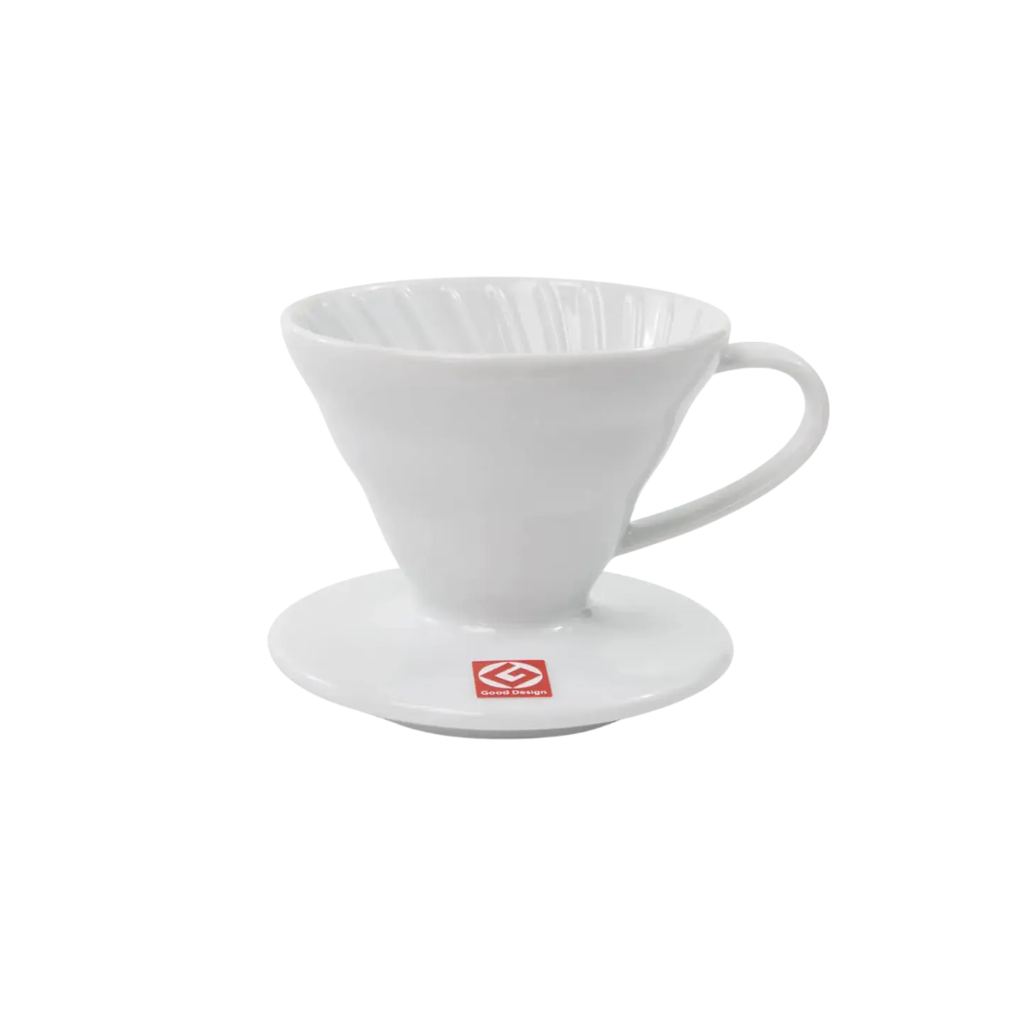 V60 Dripper Cerámica 02 Hario (Blanco / Rojo) 3
