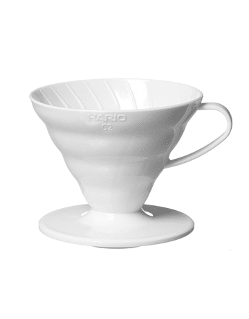 V60 Dripper Hario 02 Acrílico Blanco