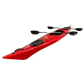 Kayak Travesía Doble Shark Rojo 