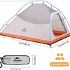 Carpa Cloud Up Naranja 2 Personas - 3 Estaciones