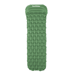 Colchoneta Inflable F12 con Almohada Verde 6.5cm