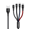 Cable Carga Rapida 4 En 1 ( Micro-USB-C, 2Lightning) 