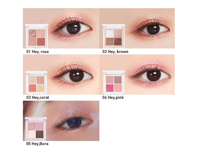 Pearlflex Glitter Eye Palette Sombra Coreana