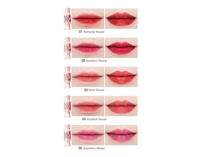 MAQUILLAJE COREANO CANDY LIP TINT WATER THE SAEM - Rojo