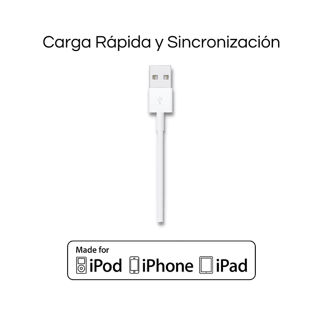 Cargador completo para iPhone - 1.5 Metros - Carga rápida