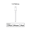 Cable USB Lightning para iPhone 7 - Carga rápida - 2 metros