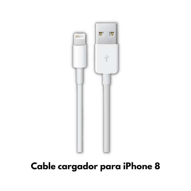 Cable de Carga Lightning para iPhone 8 - Durabilidad Reforzada