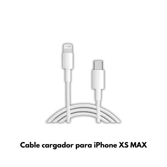 Cable de Carga Duradero para iPhone Xs Max - Tecnología de Carga Rápida