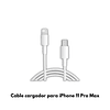 Cable de Carga de Larga Duración para iPhone 11 Pro Max - Resistencia y Flexibilidad