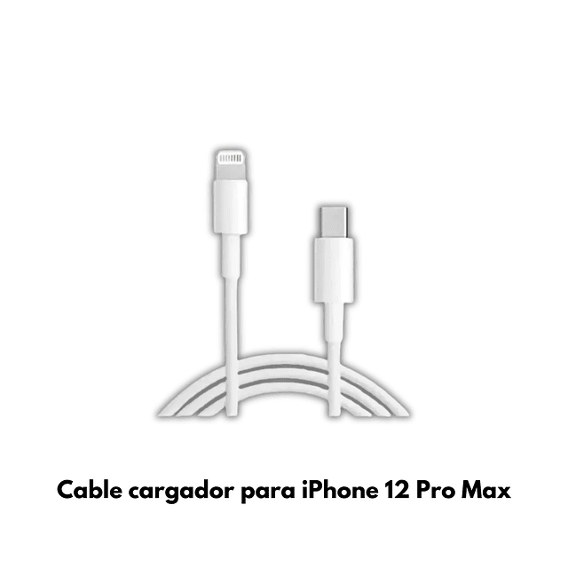 Cable de Carga Lightning de Alta Capacidad para iPhone 12 Pro Max - Carga Máxima y Seguridad