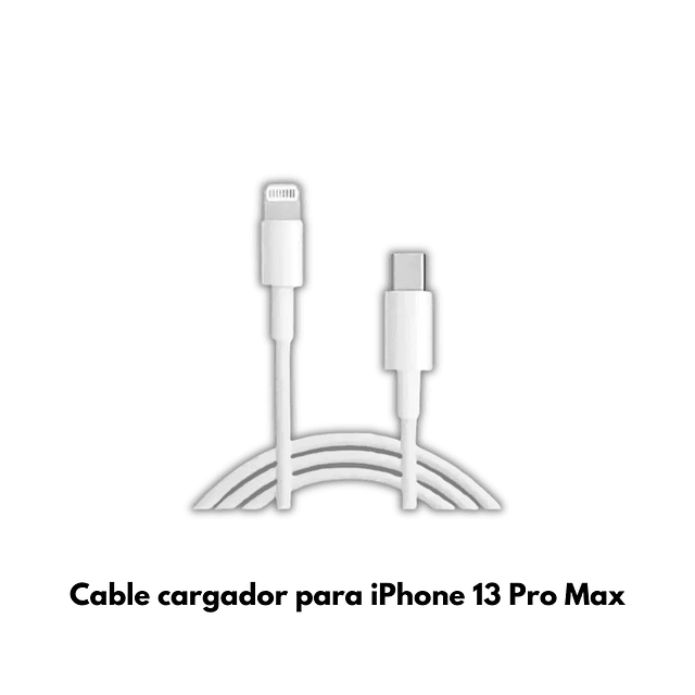 Cable de Carga Lightning de Rendimiento Superior para iPhone 13 Pro Max - Diseño Reforzado