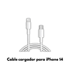 Cable de Carga Lightning Innovador para iPhone 14 - Conector USB-C de Última Generación
