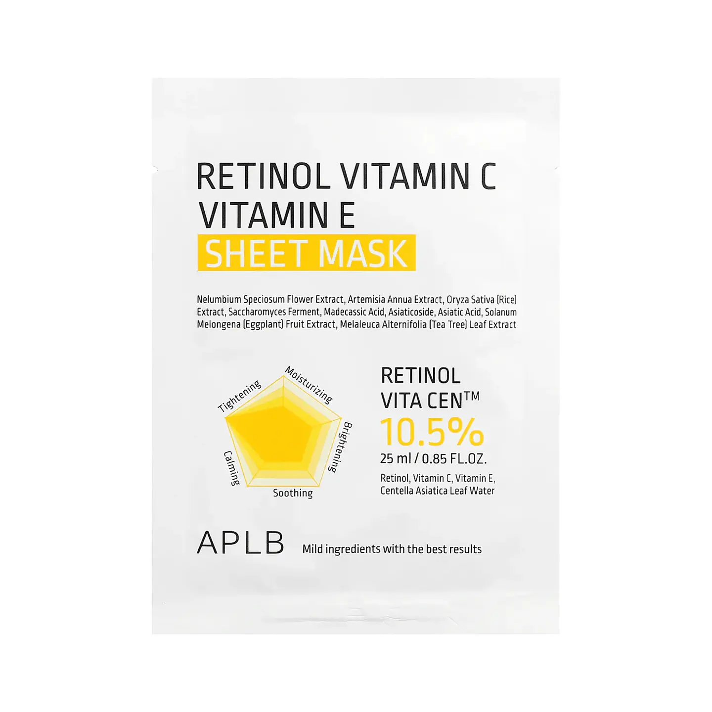 Retinol Vitamin C Vitamin E Sheet Mask 1