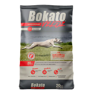Bokato Veloz 20kg – Súper Premium 30% Proteína Perros Activos