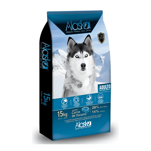 Alaska Adulto - Alimento Premium Para Perros Adultos 15kg