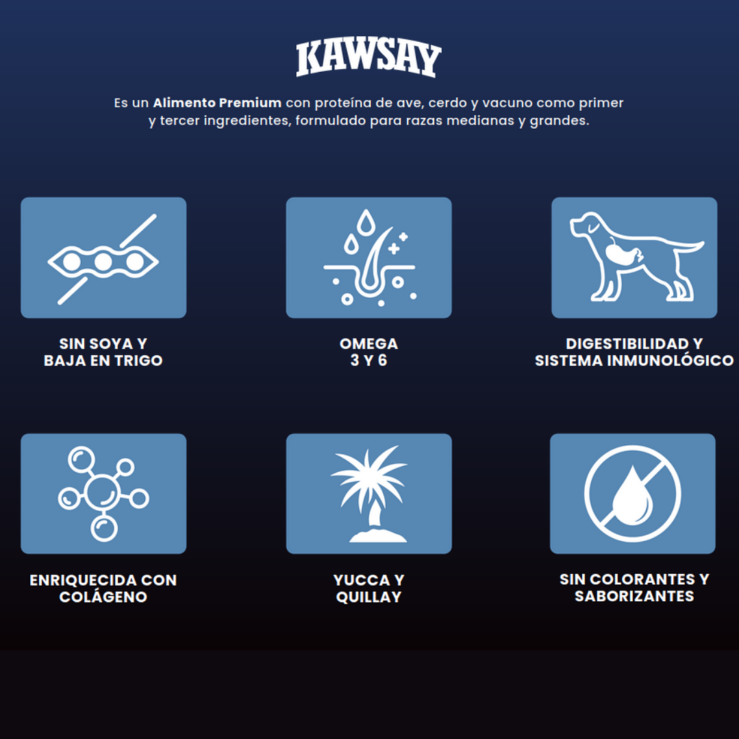 Kawsay 20kg - Alimento Premium Para Perros Adultos 2