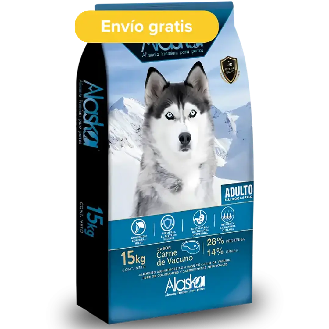 Alaska Adulto 15kg – Alimento para Perros Adultos Monoproteico Vacuno 1