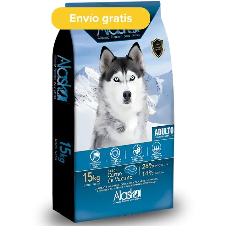 Alaska Adulto 15kg – Alimento para Perros Adultos Monoproteico Vacuno 1